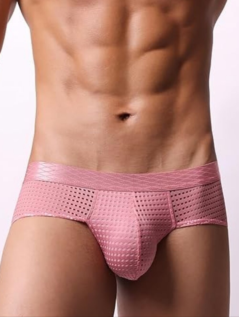 Sexy Men's Mesh Low Rise Brief Underwear New Size Large